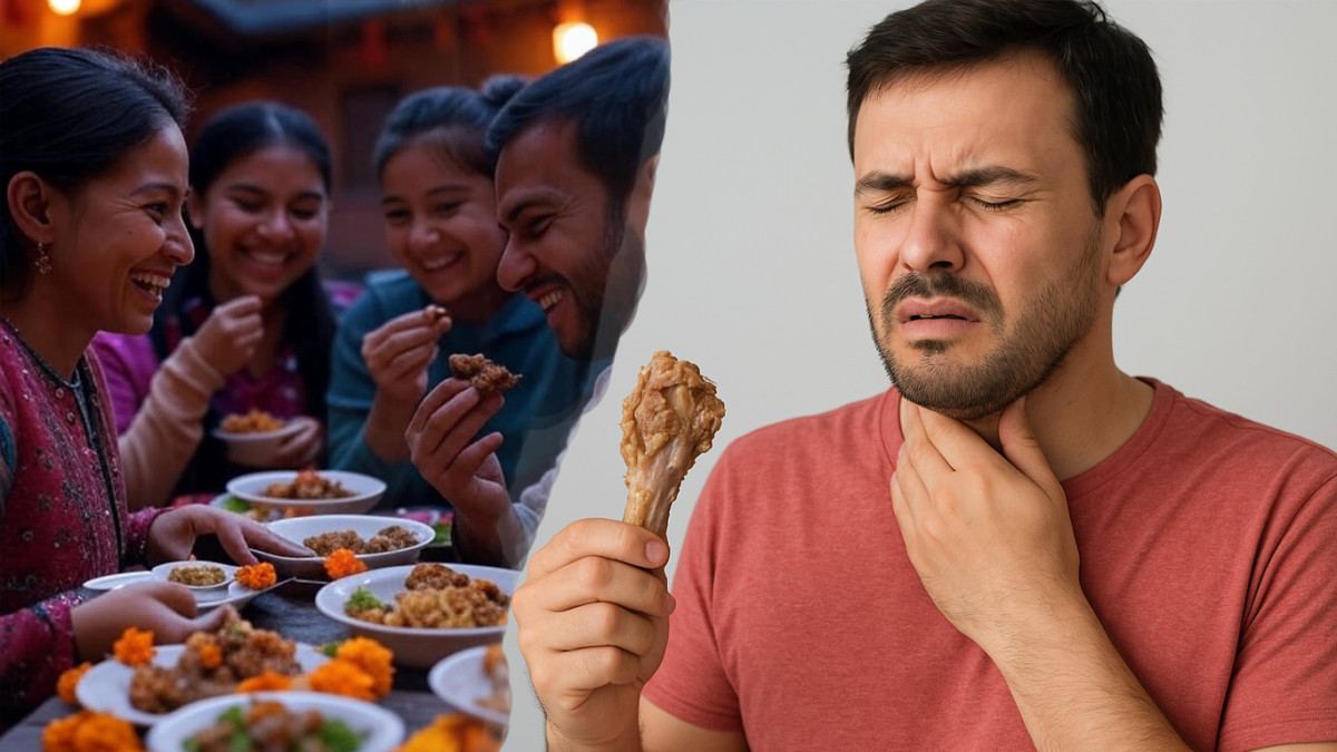 मासु खाँदा हड्डी अड्किए आफैँ निकाल्ने प्रयास नगर्न चिकित्सकको सुझाव